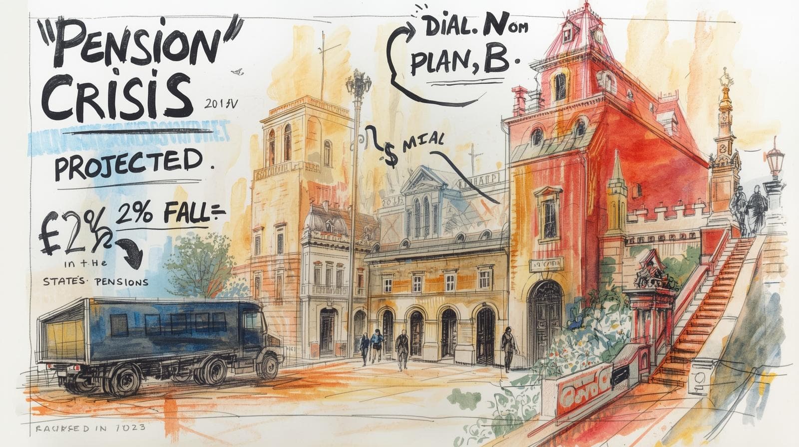 Plan B concept for retirement planning