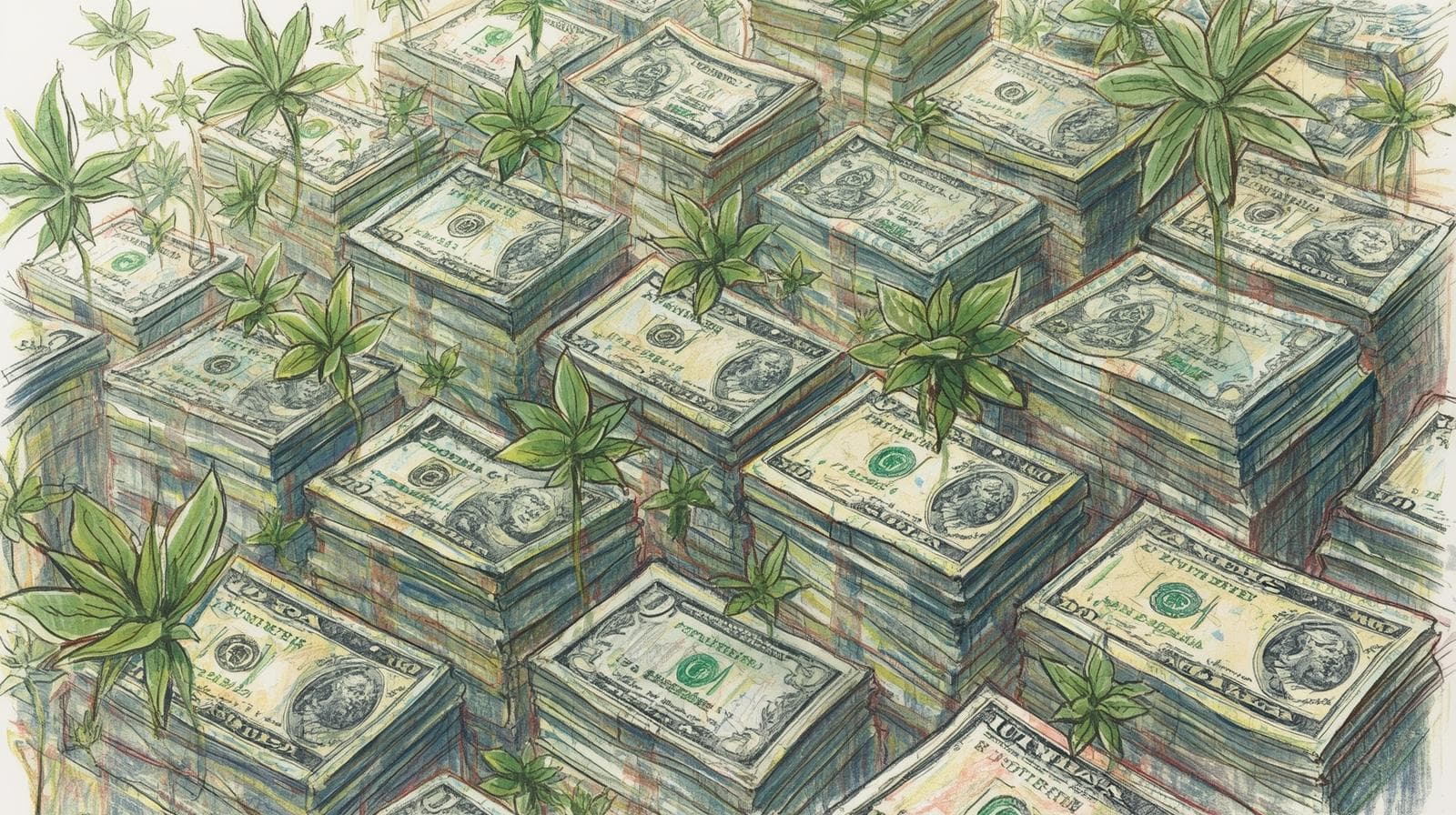 Person looking at investment charts with optimism