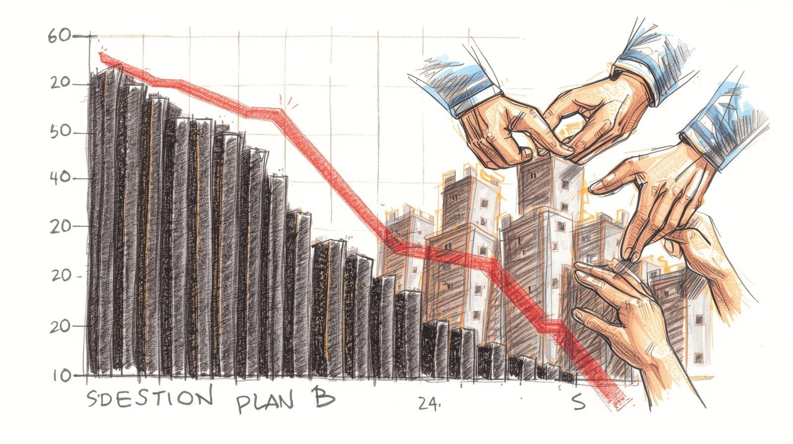 Retirement planning illustration — the French pension gap and how to close it