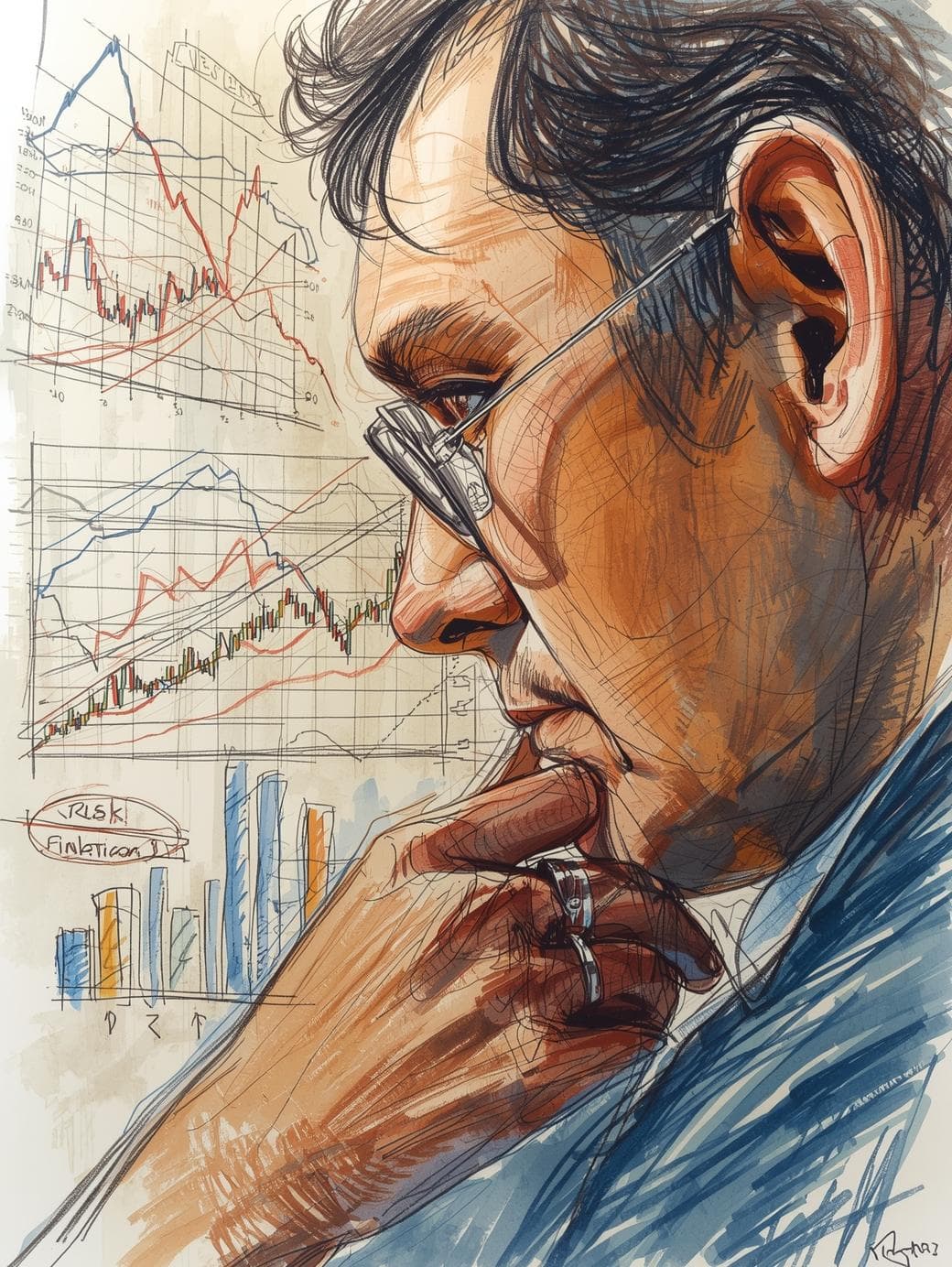 Balanced scale representing risk and reward in trading