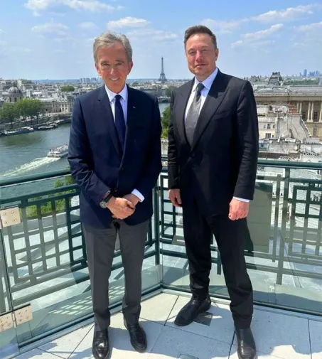 Bernard Arnault et Elon Musk